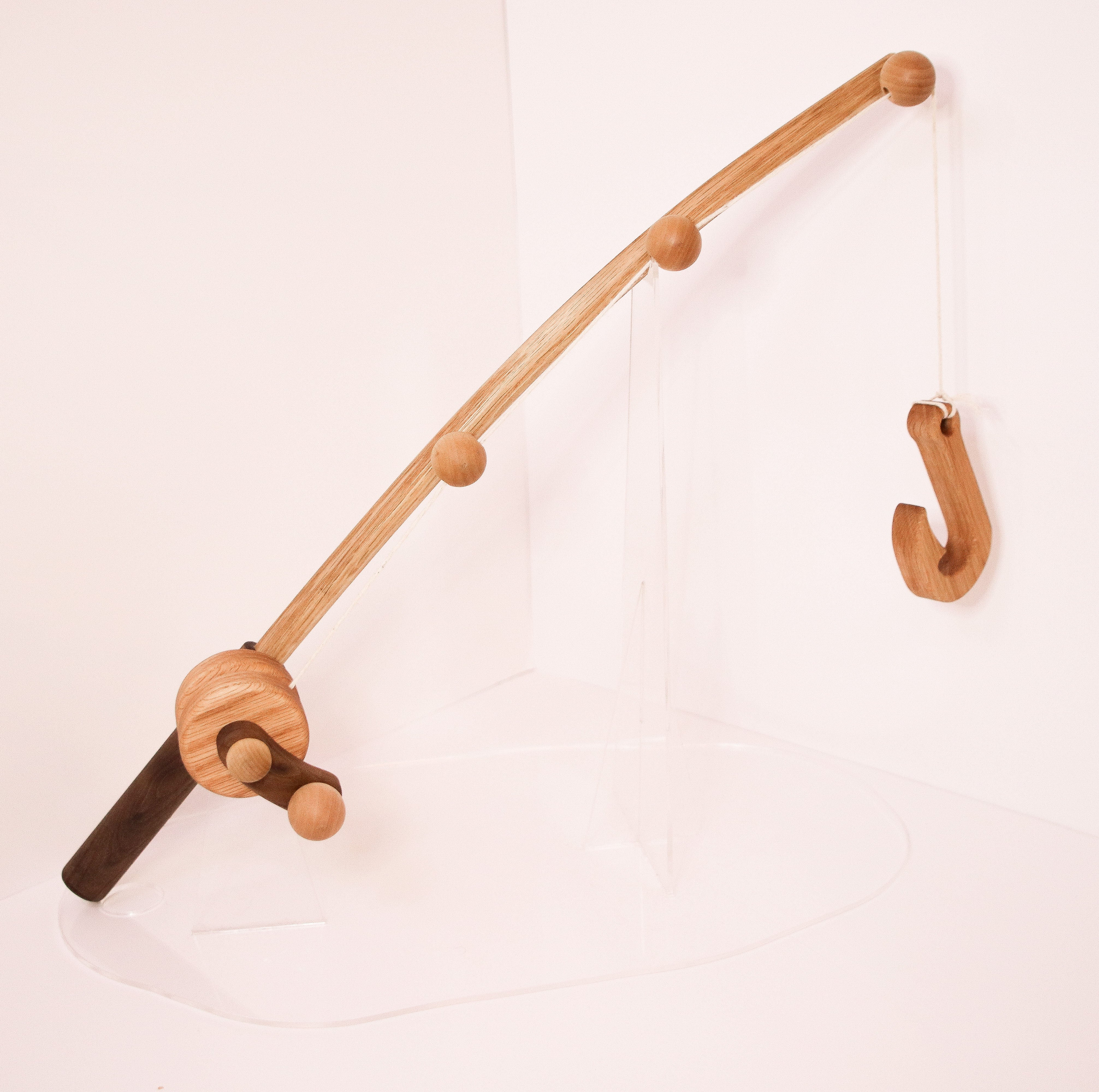 childs handmade fishing pole Wooden Magnetic Fishing Pole and Fish Set: Pre-Order