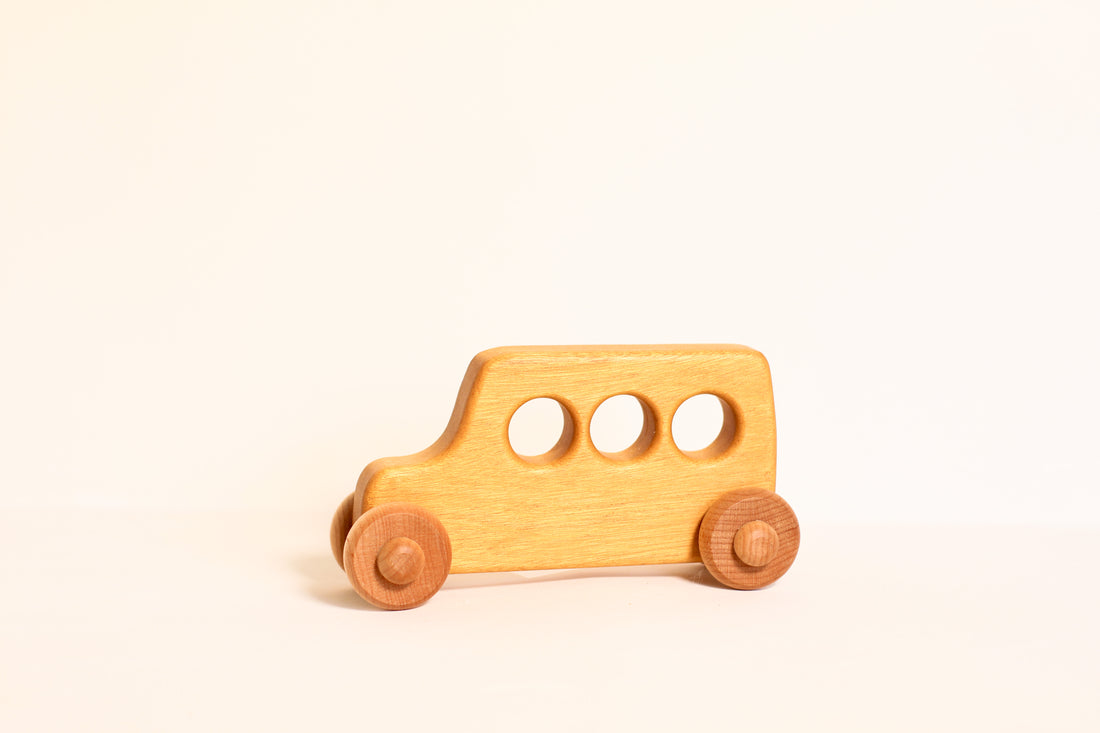 Yellow School Bus Rolling Toy