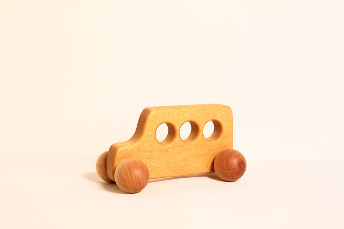 Yellow School Bus Rolling Toy